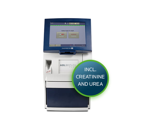 ABL90 FLEX PLUS blood gas analyzer with Creatinine and Urea
